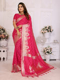 Pink Pure Lichi Silk Summer Special Saree Collection