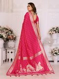 Pink Pure Lichi Silk Summer Special Saree Collection