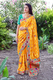 Yellow Panetar Dola Silk Saree