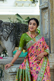 Green Soft Banarasi Silk Paithani Saree
