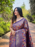 Light Purple Kanchipattu Silk Saree