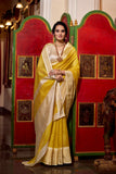 Jacquard Chex Zari Woven Saree
