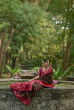 Black Pashmina Silk Kashmiri Weaving Saree