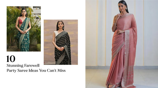 10 Stunning Farewell Saree Ideas for a Farewell Party