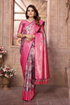 Gray Chaturi Weaving Banarasi Silk Saree