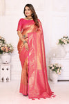 Banarasi Tissue Silk Pink Saree