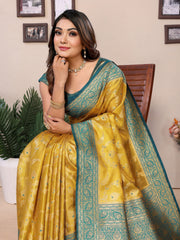 Sky Color Pure Tissue Silk Saree for Weddings