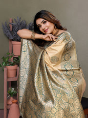 Green Viscose Silky Saree for Weddings