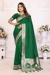 Green Banarasi Silk Saree