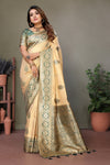 Green Viscose Silky Saree for Weddings