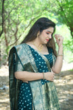 Firoz Handmade Bandhej Kanjivaram Silk Saree