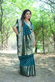 Firoz Handmade Bandhej Kanjivaram Silk Saree