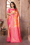 Orange Chaturi Weaving Banarasi Silk Saree