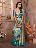 Sky Handloom Tissue Silk Saree For Wedding