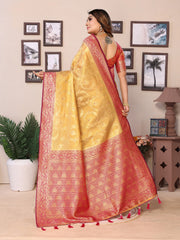 Red Pure Tissue Silk Saree for Weddings