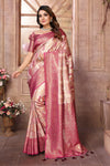 Off White Chaturi Weaving Banarasi Silk Saree