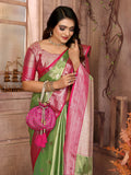 Handloom Tissue Silk Sarees with Zari Weaving Designs