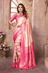 Light Pink Chaturi Banarasi Silk Saree