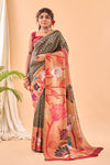 Black Color Paithani Silk Sari