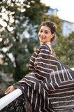 Black Digital Printed Soft Silk Partywear Saree