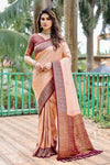 Cream Traditional Kanjivaram Pattu Saree