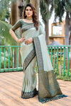 Gray Traditional Kanjivaram Pattu Saree