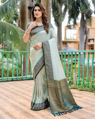 Gray Traditional Kanjivaram Pattu Saree