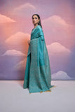 Firozi Bangalore Handloom Raw Silk Saree For Women