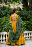 Mustard Color Printed Pure Cotton Lehenga Choli