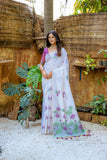 Wine Muga Silk Saree