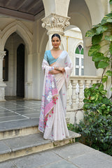 Pink Muga Silk Saree