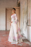 Pink Soft Muga Cotton Saree For Wedding