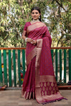 Exquisite Maroon Pure Silk Bandhej Patola Sarees Featuring Rich Zari Weaving and Contrasting Borders With Unstitched Blouse Piece.