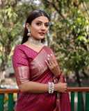 Maroon Pure Silk Bandhej Patola Sarees