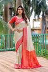 Orange Traditional Kanjivaram Pattu Saree