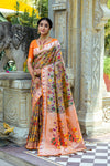 Orange Color Soft Banarasi Silk Paithani Saree