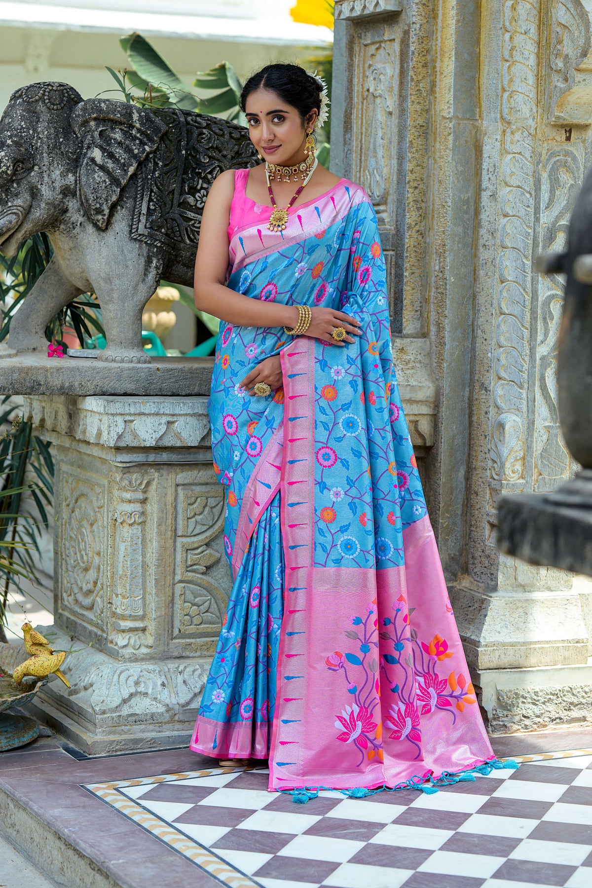 Firoz Soft Banarasi Silk Paithani Saree