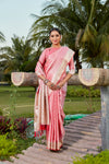 Pink Color Pure Kanjivaram Soft Satin Silk Saree