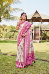 Luxurious Purple Pure Kanjivaram Soft Silk Saree with Stunning Weaving Work | Rich Pallu & Weaving Border Blouse.