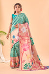 Rama Color Paithani Silk Sari