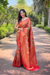 Red Color Kanchipattu Silk Saree