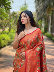 Red Color Kanchipattu Silk Saree