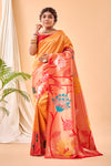 Yellow Color Paithani Silk Sari