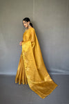 Gold Tissue Silk Saree with Jacquard Zari Weaving