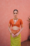 Parrot Green Banarasi Silk Paithani Saree with Zari Weaving