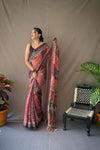 Pink Kalamkari Soft Cotton Sarees