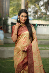 Pista Kanjivaram Silk Sarees for Festivel