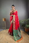 Red Soft Rangeen Patola Silk Saree