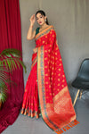 Red Kachii Patola Silk Saree