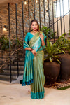 Sky Soft Tissue Silk Heavy Design Saree